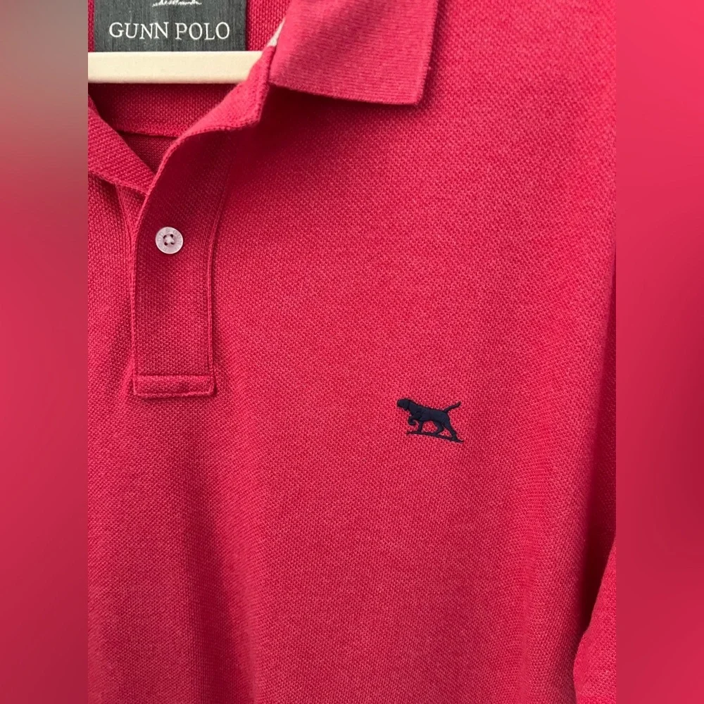 Rodd & Gunn Gunn Piqué Sports Fit Cotton Polo in Fuschia Men’s XL New - Picture 3 of 8